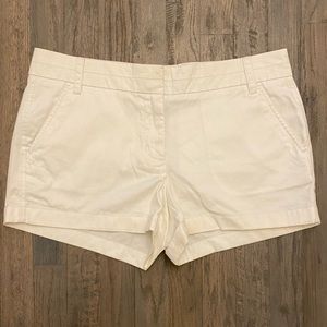 White J. Crew Chino Shorts